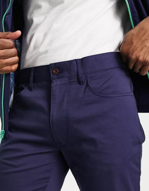 Polo Ralph Lauren Golf 5 pocket slim fit athletic chinos in navy | ASOS