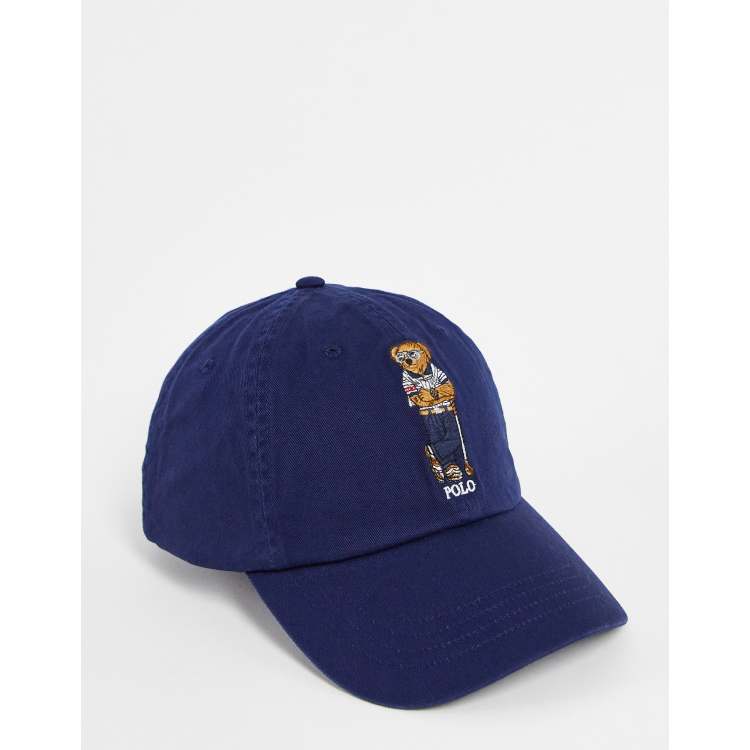 Conceit Pakistaans Bijdrage Polo Ralph Lauren golf cap in blue with bear logo | ASOS