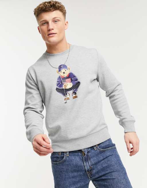 Polo Ralph Lauren Golf double knit tech bear print sweatshirt in