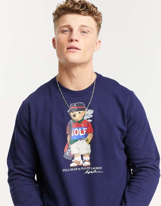 Polo bear golf sweatshirt hot sale