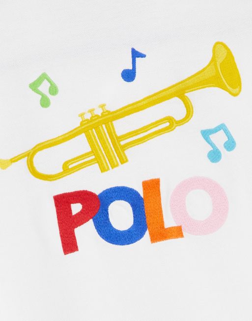 Polo Ralph Lauren good vibes polo shirt in white | ASOS