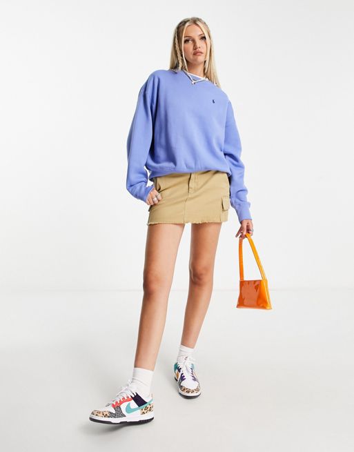 Polo Ralph Lauren good vibes sweatshirt in blue | ASOS