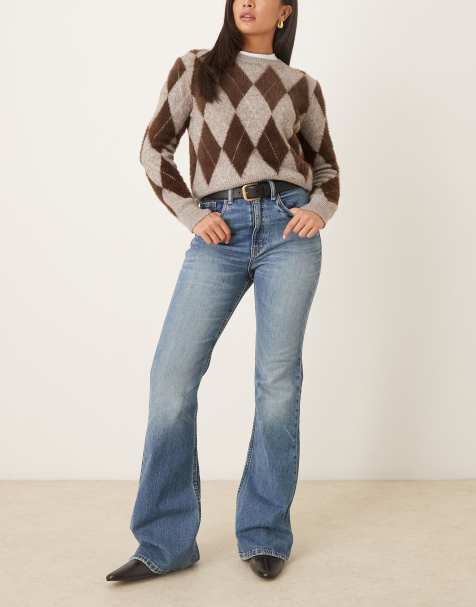 Polo Ralph Lauren goodlow wash flared jeans in blue wash