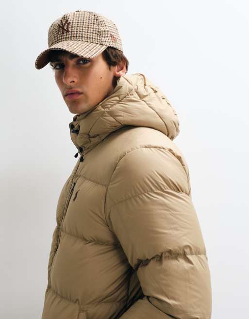 Polo Ralph Lauren Gorham icon-logo foret dunjakke i beige, 2 af 5