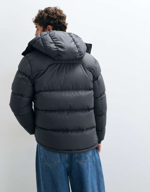 Polo Ralph Lauren Gorham icon logo gewatteerd donsjack in donkergrijs, 3 van 5
