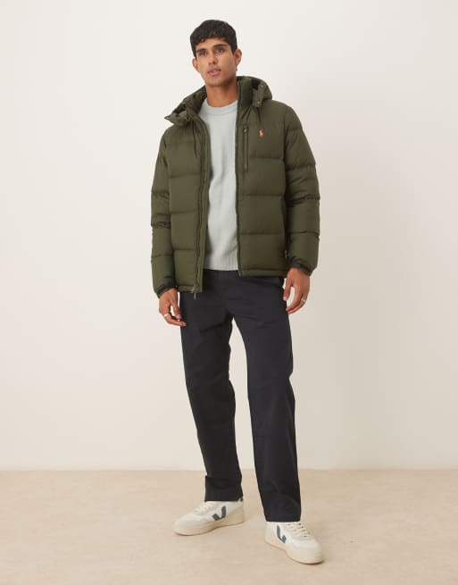 Polo Ralph Lauren Gorham icon logo insulated down puffer jacket in