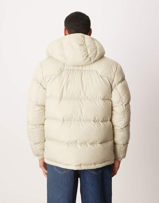 Polo Ralph Lauren Gorham icon logo insulated down puffer jacket in sand, 3 of 5