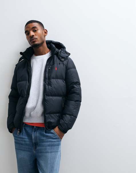 Polo Ralph Lauren – Gorham – Svart pufferjacka i isolerande dun med ikonlogga - view 1