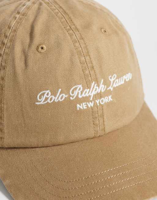 Polo Ralph Lauren - gorra con logotipo script en beige, 2 de 3