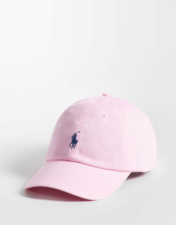 Polo Ralph Lauren gorra de béisbol rosa con logo icon