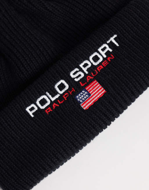 Polo Ralph Lauren gorro con logo Sport en negro, 2 de 3