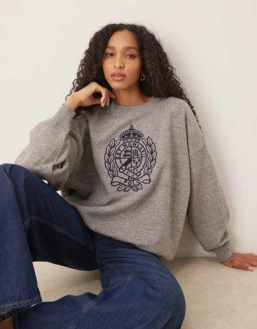 Polo Ralph Lauren - Grå sweatshirt med grafisk print