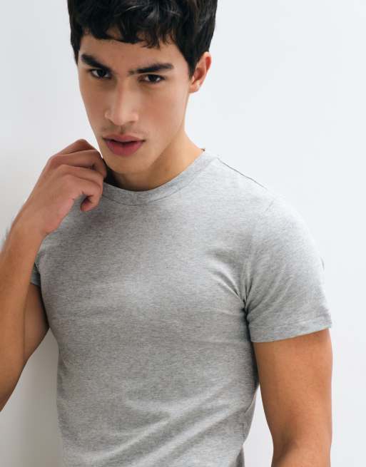 Polo Ralph Lauren – Gråmelerade, mysiga t-shirts med ikonlogga, 2-pack, 3 av 5
