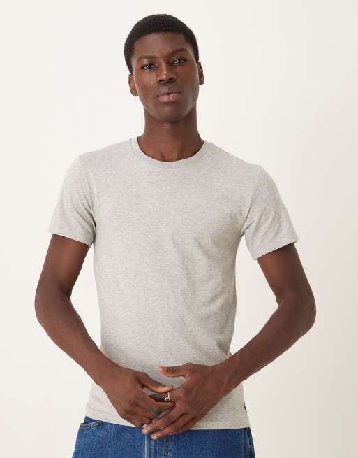 Polo Ralph Lauren - Gråmeleret lounge-t-shirt med logoikon i pakke med 2 stks
