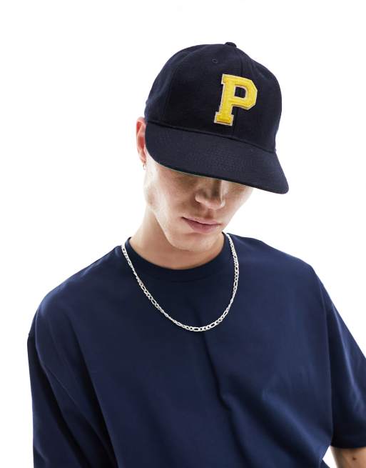 Polo Ralph Lauren – Granatowa czapka z daszkiem z domieszką wełny