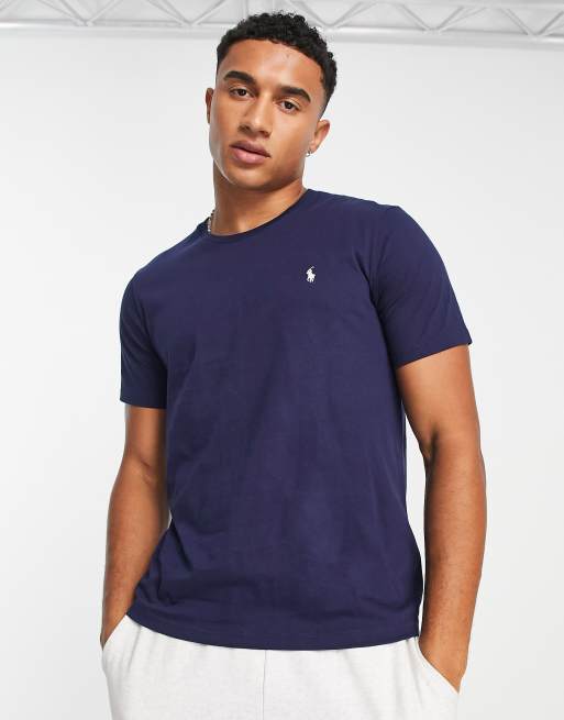 Polo Ralph Lauren – Granatowy T-shirt z logo