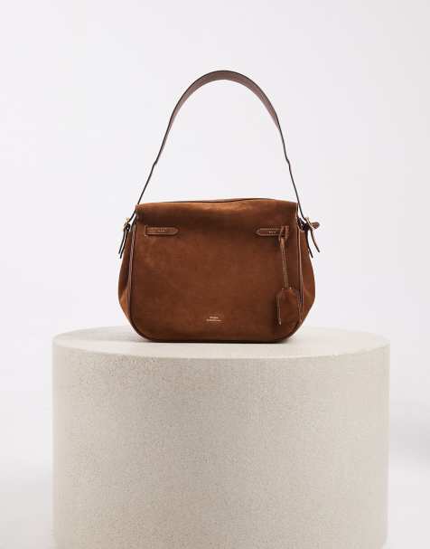 Polo Ralph Lauren grand sac en daim marron - view 1