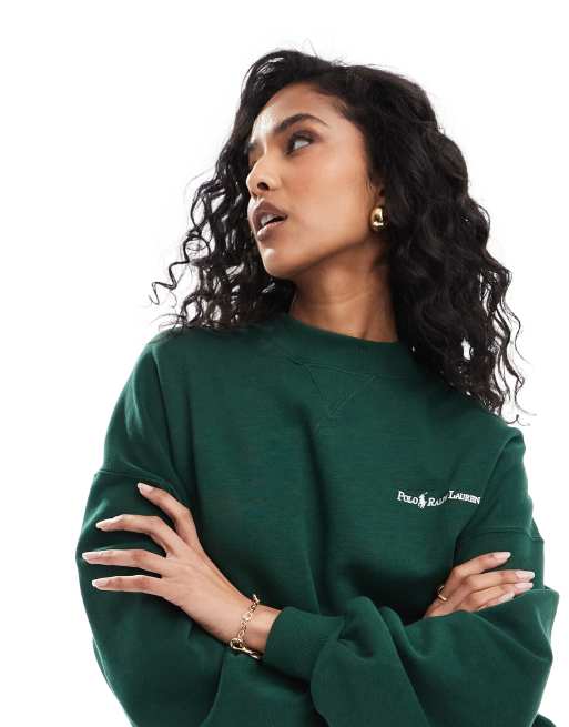 Polo Ralph Lauren - Grøn sweatshirt med lille logo, 3 af 4