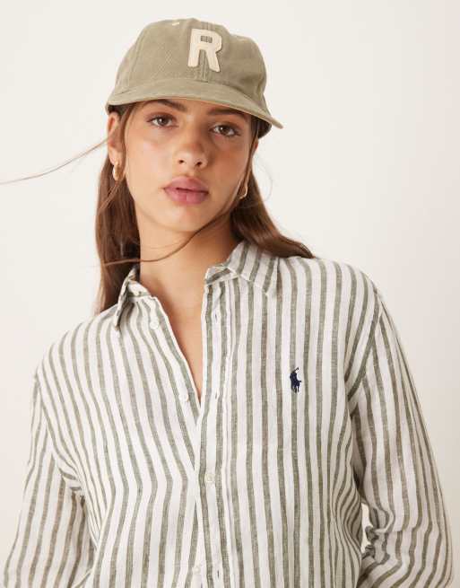 Polo Ralph Lauren – Grön och vitrandig skjorta, 4 av 4