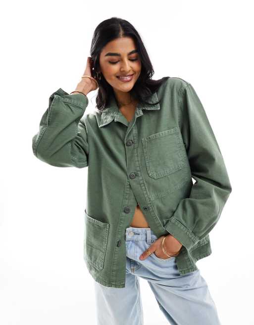 Polo Ralph Lauren – Grön overshirt med fickor