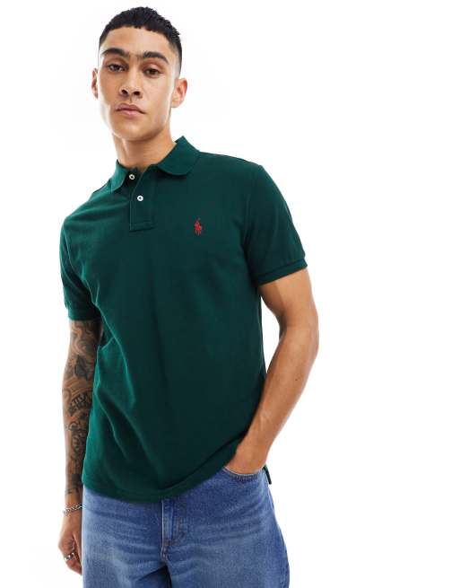 Polo Ralph Lauren – Grön pikétröja med korta ärmar, 3 av 4