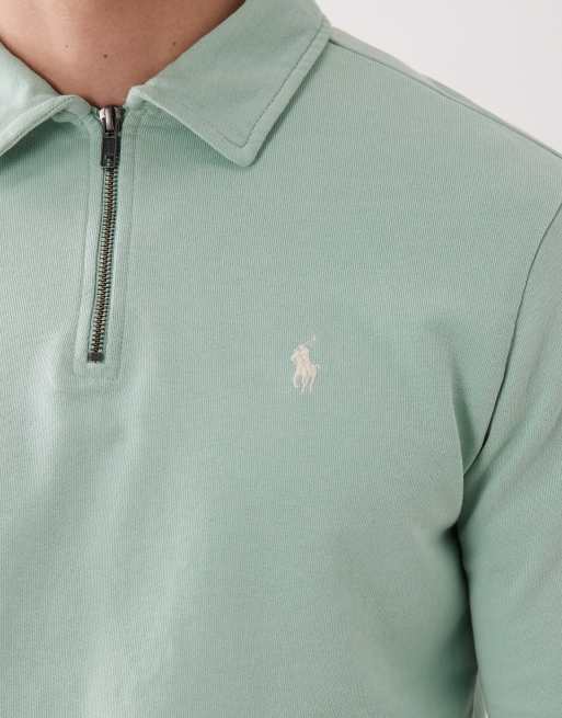 Polo Ralph Lauren – Grön, stickad tröja i bomull med ikonlogga, 5 av 5