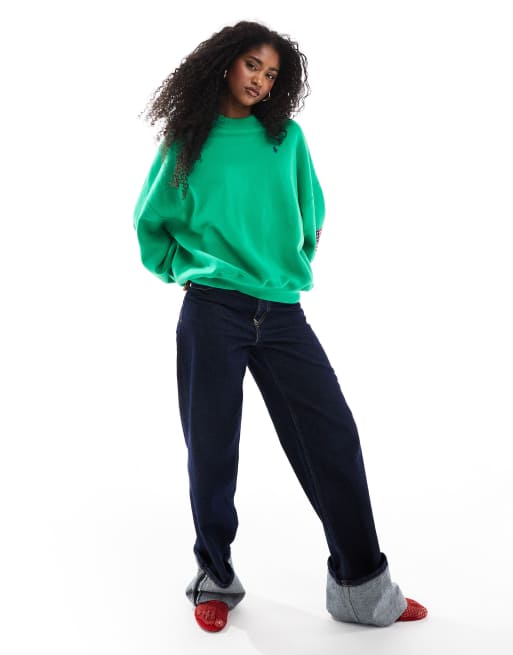Polo Ralph Lauren – Grön sweatshirt med flagga och logga, 3 av 4
