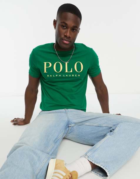 Polo Ralph Lauren – Grön t-shirt med anpassad passform och logga framtill - view 1