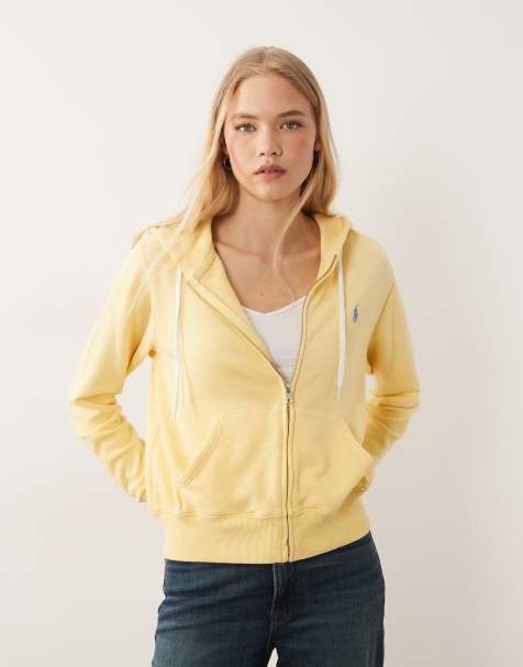 Polo Ralph Lauren – Gul sweatshirt med dragkedja - view 1