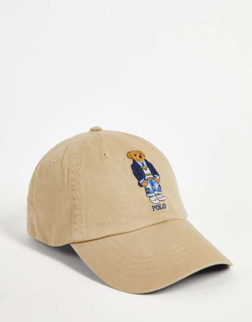 Polo Ralph Lauren - Gyldenbrun kasket med bjørnelogo