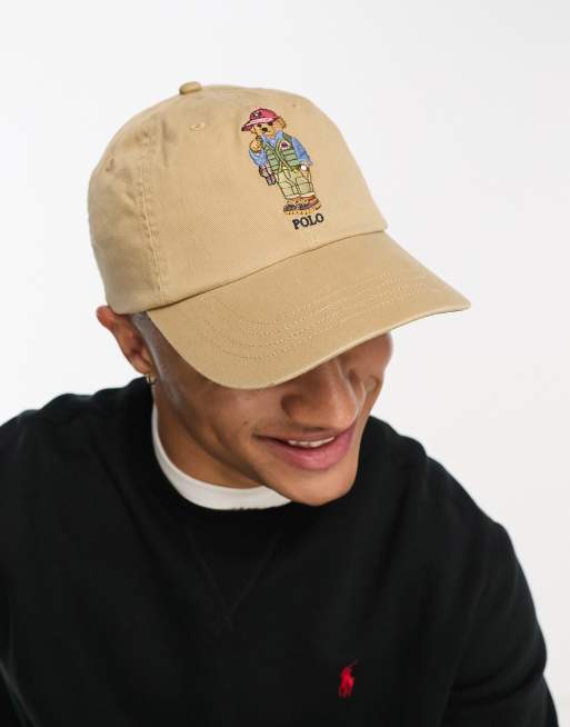 Polo Ralph Lauren - Gyldenbrun kasket med bjørnelogo