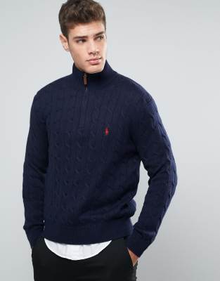 ralph lauren zip jumper mens