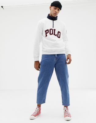 polo ralph lauren half zip polar fleece