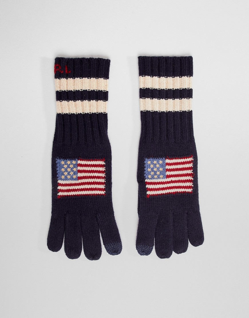 Polo Ralph Lauren - Handsker med flag-Marineblå