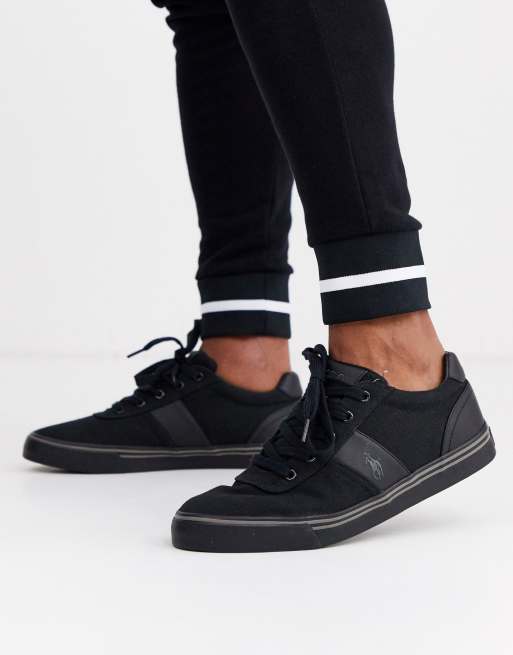 Polo Ralph Lauren Hanford canvas trainers in black