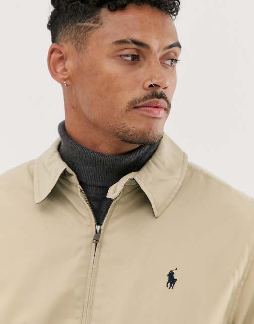 Polo Ralph Lauren harrington jacket in beige, ASOS