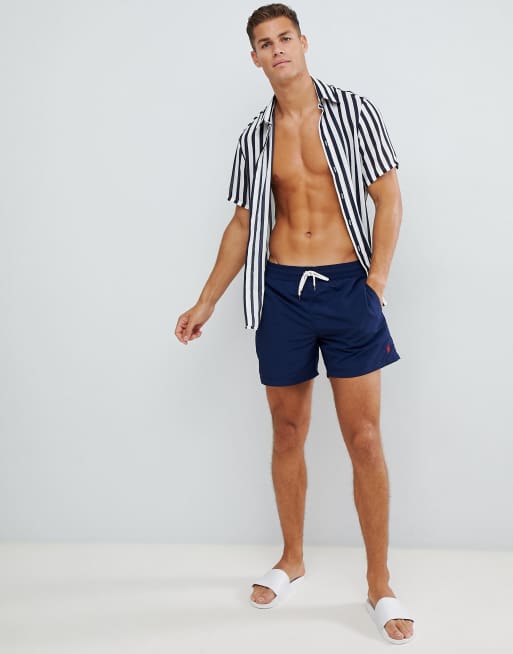 Polo Ralph Lauren Hawaiian swim shorts in navy | ASOS