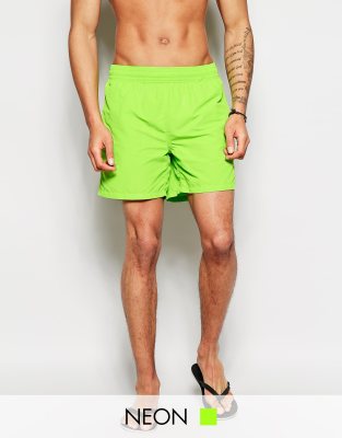 neon green swim shorts