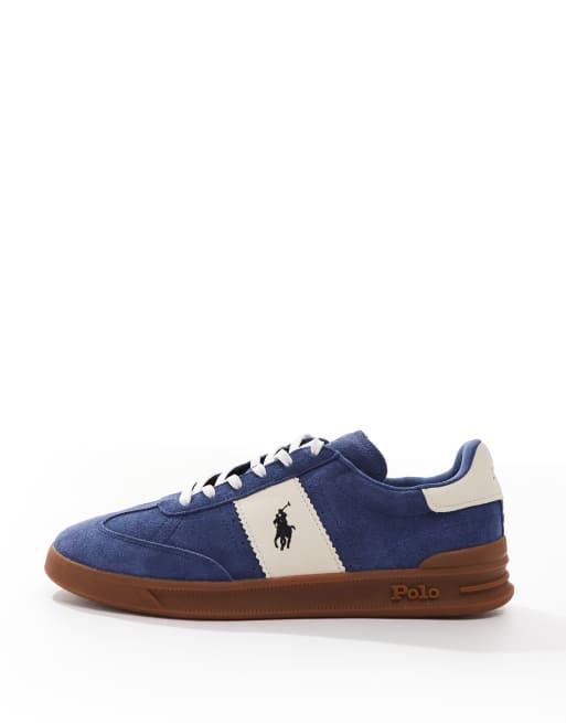 Ralph Lauren スエード モカシン 青　イタリア製 Ralph Lauren スエード モカシン 青 イタリア製