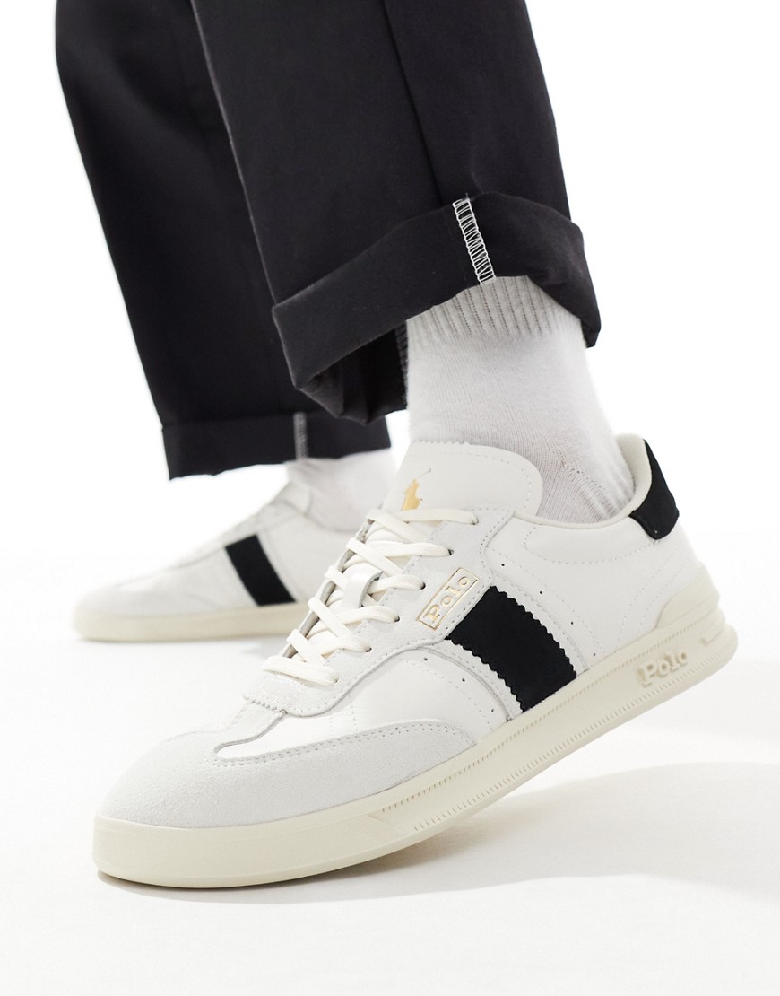 Polo Ralph Lauren Heritage Aera leather trainer in white