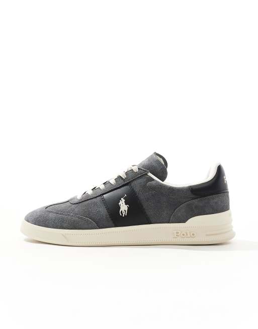 Polo Ralph Lauren – Heritage Aera – Sneaker in Grau und Schwarz, 2 von 5