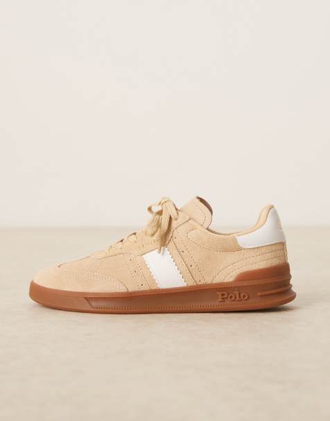 Polo Ralph Lauren - Heritage Aera - Sneakers in beige met rubberen zool - view 1