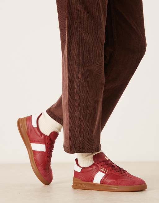 Polo Ralph Lauren Heritage Aera sneakers in red, 5 of 5