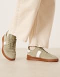 [Polo Ralph Lauren] Polo Ralph Lauren Heritage Aera sneakers in sage green 39 Sage green/white