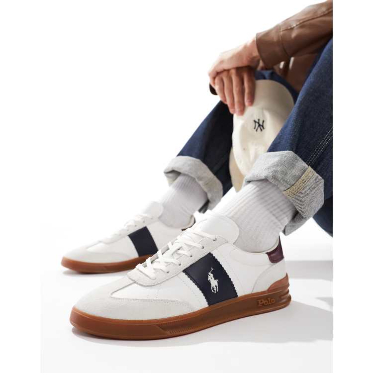 Ralph lauren navy trainers online
