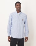 [Polo Ralph Lauren] Polo Ralph Lauren heritage bear custom fit oxford shirt in light blue S Light Blue