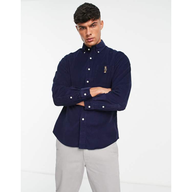 Polo bear corduroy shirt shop