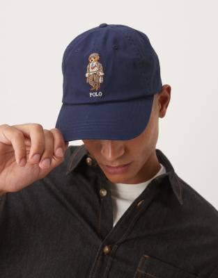 Polo Ralph Lauren Polo Ralph Lauren heritage bear logo twil baseball cap in navy