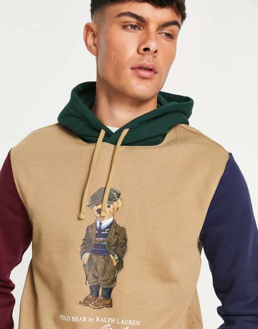 Beige polo hoodie deals