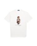 [Polo Ralph Lauren] Polo Ralph Lauren heritage cap bear print t-shirt in white XL white